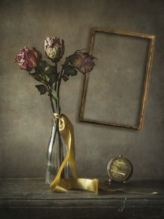 still life with frame