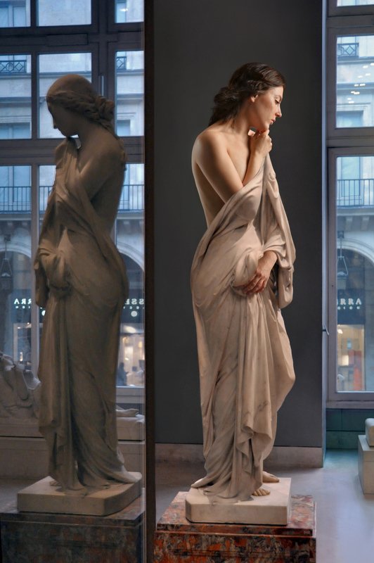 sculpture, art, museum, marble, stone, girl, nude, model, posing, stone, live, paris, myth, greek, louvre Мрамор XIXphoto preview