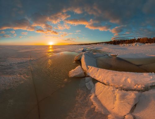 Лёд на Финском заливе