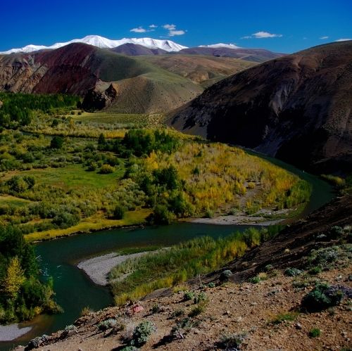 Долина реки Юстыд, Горный Алтай.