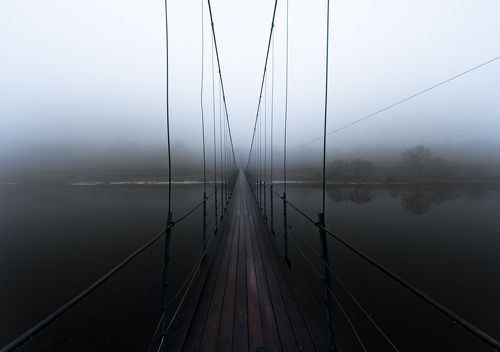 Висячий мост, Москва-река