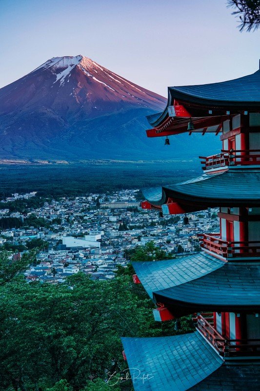 japan, fuji, mountain, temple Japanphoto preview