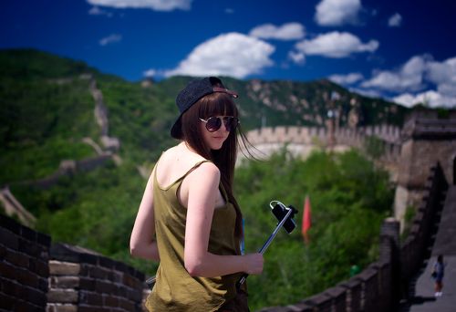 Украинская красавица на великой китайской стене