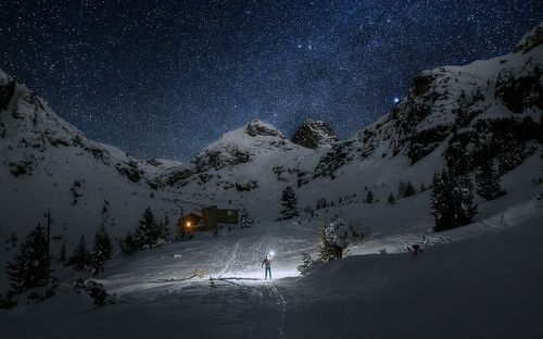 In the embrace of the mountain
