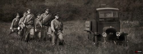 1916. Русские солдаты и FORD