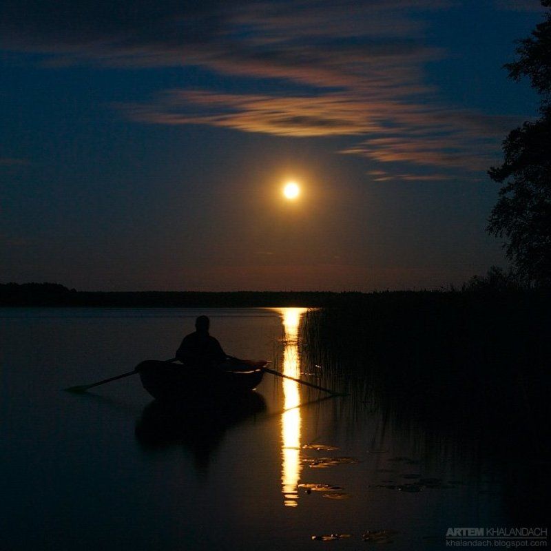 селигер Ночь. Озеро...photo preview