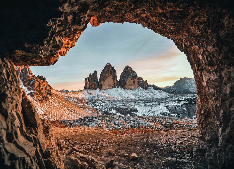 пейзаж италия рассвет доломиты Взгляд изнутриphoto preview