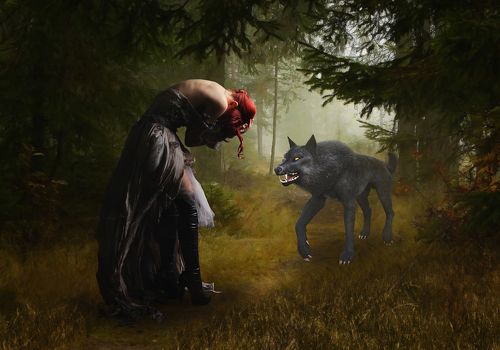 Алёнушка и серый волк