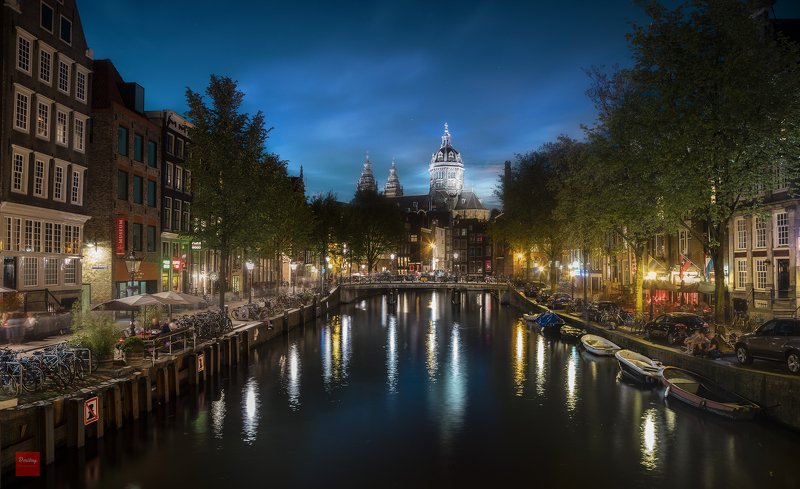 amsterdam Amsterdam at nightphoto preview