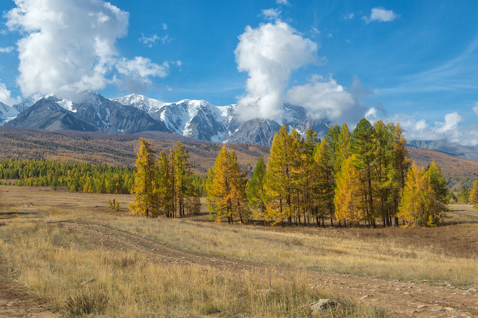 Горный Алтай девушка осень