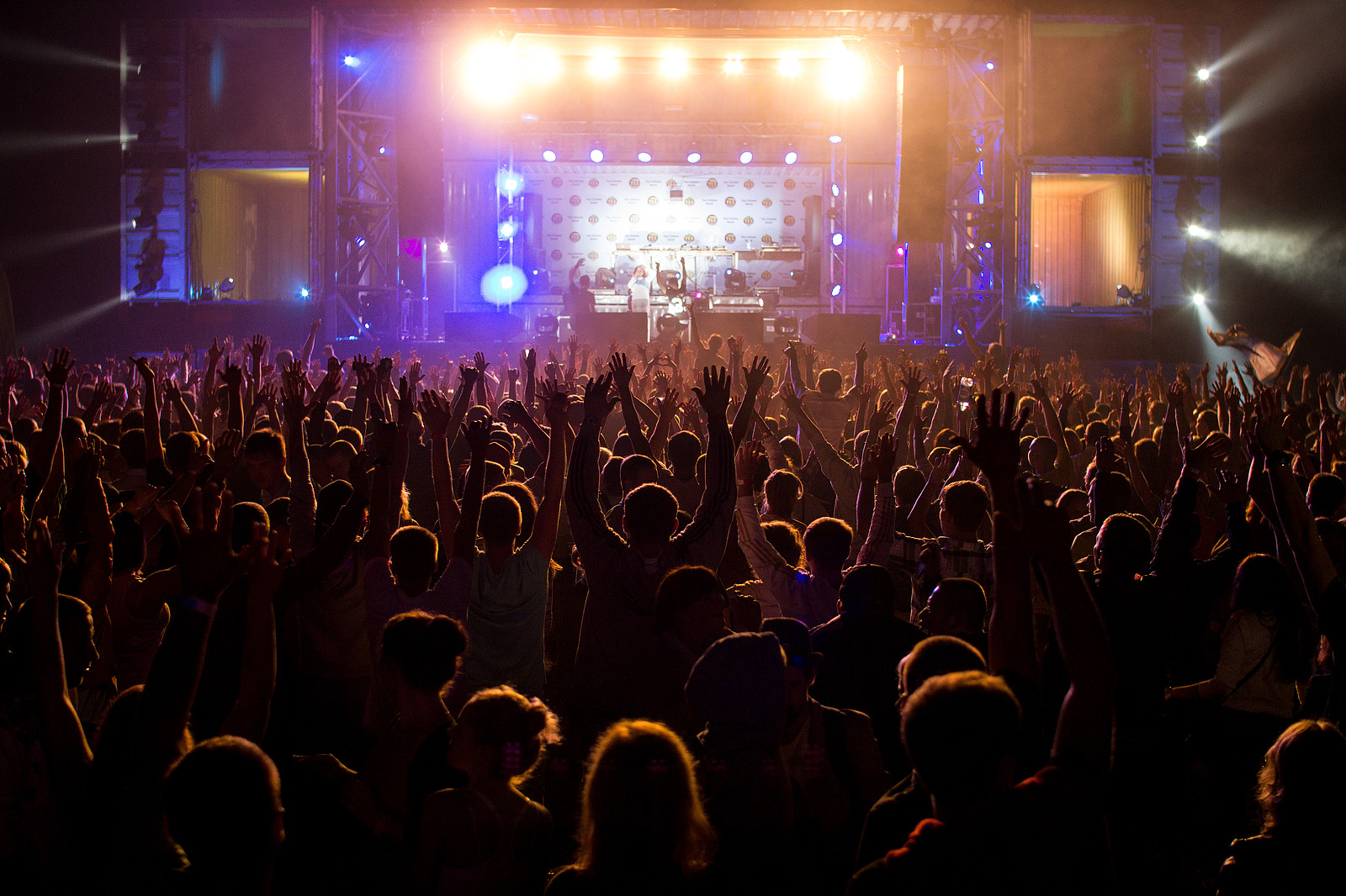 Concert hands up.